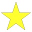 bright yellow star